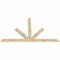 Ekena Millwork Saratoga Rough Sawn Timber Gable Bracket, Douglas Fir, 108"W x 63"H x 2"D x 6"F, 14/12 Pitch GBW108X63X0206SAR00RDF - alternate 4